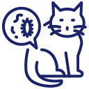 cat parasite prevention icon